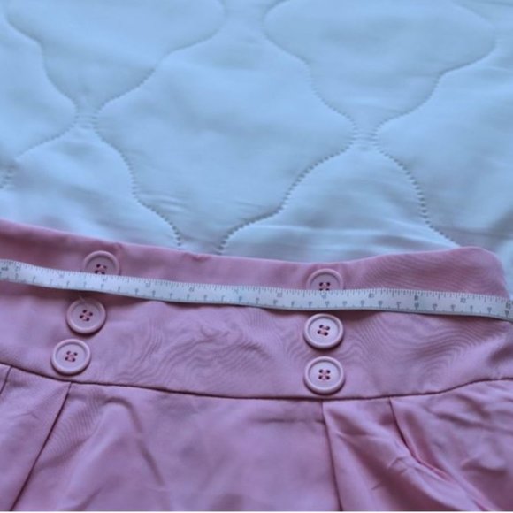 Pink Belle Poque midi skirt with pockets - Picture 3 of 6